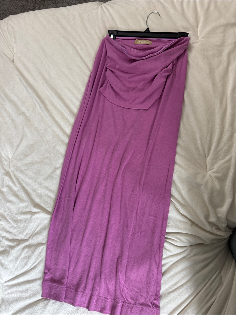 Free People Magenta soft tube top and Maxi Skirt set